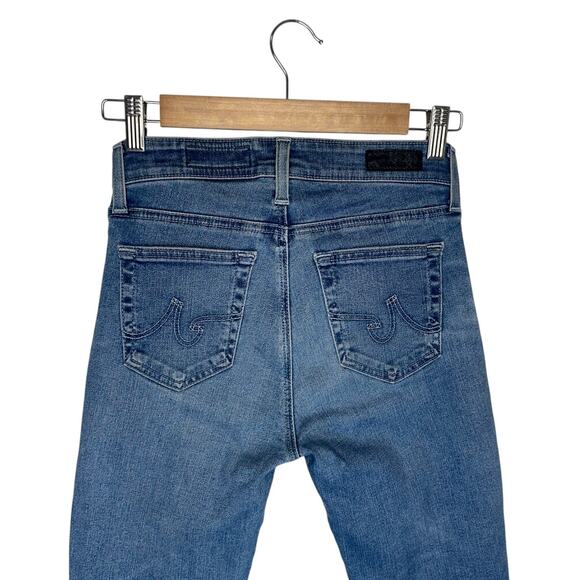 AG Adriano Goldschmied Women's Mari High Rise Straight Jeans Size 25 Medium Wash - Picture 5 of 9